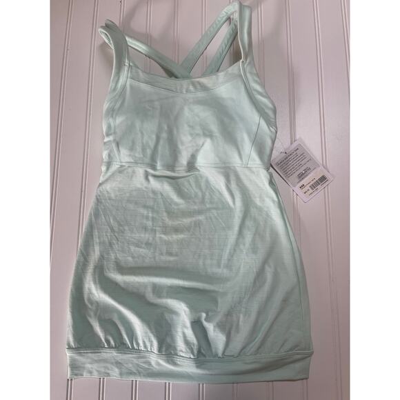 NWT Athleta Crunch & Punch Mint Green Activewear Tank Size Women XXS Girls 10/12 - Picture 1 of 11